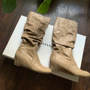 Alfani heeled tan boots